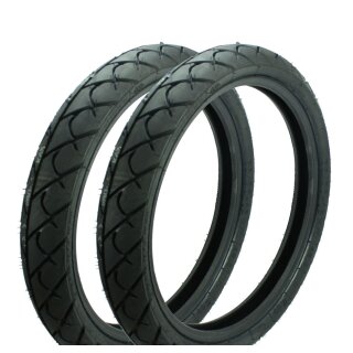 Set 16 Zoll Reifen für Simson S51 S50 S53 S70 Star Sperber Habicht KR51 Schwalbe Heidenau K63 Sportreifen Slick 2,75x16 80/80 vorn + hinten 46J TL Mantel