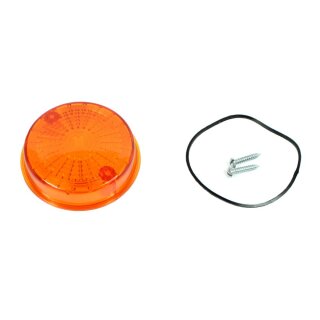 Blinker Glas Dichtung Schrauben rund Orange hinten mit E-Zeichen für Simson S51 S50 SR50 für MZ ETZ TS 150 125 250 12V
