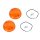 1 Paar Simson Blinker hinten Glas Dichtung Schrauben rund orange mit E-Zeichen 12V S51 S50 SR50 pass f MZ ETZ TS 150 125 250