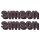 Aufkleber für Simson S51 S50 S70 Schriftzug Tank weiß silber-grau Kleber Logo Emblem