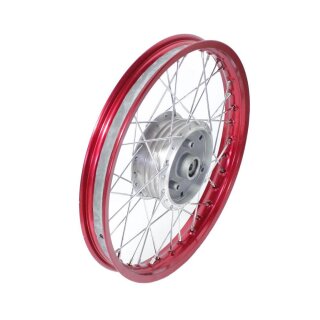 Speichenrad 1,50x16 Felge rot für Simson S51 S50 S70 S53 KR51 Schwalbe Star Sperber Habicht Spatz Duo