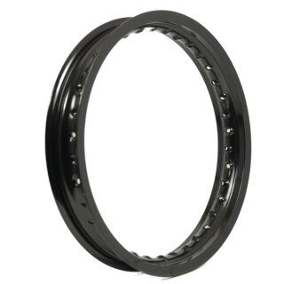 Alufelge breit 1,85x16 schwarz für für Simson S51 S50 S70 S53 Sperber Habicht Star KR51 Schwalbe Tuning MZ ETZ 125 150 MZ ETZ 125 150