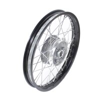 Speichenrad Felge 1,50x16 Zoll Schwarz eloxiert, Speichen...