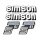 4x Klebefolie Tankaufkleber Seitendeckel für Simson S51 Elektronik weiß blau