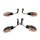 4 Tuning Mini Blinker 12V schwarz kurz für Simson S51 S50 S70 S53 E-Zeichen MZ ETZ TS RT ES 125 150 250 schwarz M8 12V TÜV