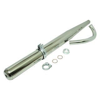 32mm Tuning Auspuff für Simson S51 S50 S60 S70 + Krümmer + Befestigung + Schelle + Dichtung