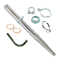 Auspuff + Krümmer + Schellen 32mm für Simson...