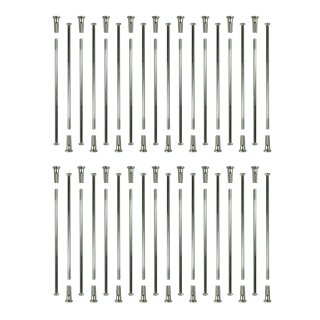 36x Speichen verchromt, Chrom 121mm für MZ ETZ 125 150 251 301 ES175 ES250 ES300 mit Nippel Trommelbremse 16 Zoll Hinterrad Vorderrad 123mm 121 123