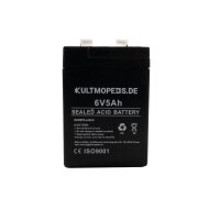 Batterie Gel Akku 6V 5Ah für Simson AWO KR51 Schwalbe Star Sperber Habicht & MZ ES TS  125 150 175 250 300 RT125 TS IWL Troll Wiesel EMW BK 350