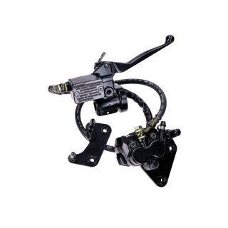 Bremssattel, Bremszange + Schlauch 220m Scheibenbremse für Simson S51 S50 S70 SR50 SR80 S53 S83 inkl Hauptbremszylinder