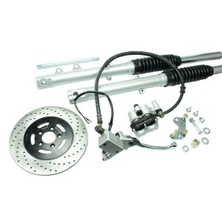 Komplett Umbausatz Scheibenbremse für Simson S51 S50 S70 SR50 SR80 S53 S83 Bremszange inkl Hauptbremszylinder 760mm