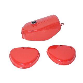 Lackset Tank + Seitendeckel rot für Simson S51 S50 S70 Kraftstoffbehälter