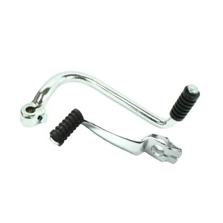 Kickstarter Schalthebel 20mm mit Gummi für Simson S50 SR4 Star Sperber Habicht chrom