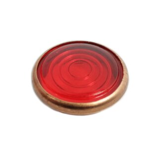 Kontrollglas rot mit Kupfer Fassung für Simson  AWO KR51 Schwalbe MZ RT125 EMW BMW BK350