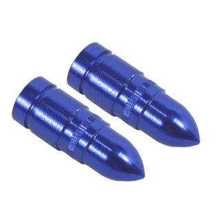 Paar Ventilkappen blau Projektil Tuning für Simson S51 S50 S70 S53 KR51 Schwalbe Star Sperber Habicht MZ ETZ TS ES 125 150 250 Ventil auch Auto Traktor LKW