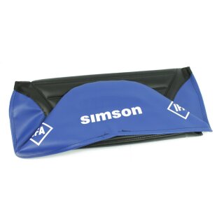 Simson Sitzbankbezug blau-schwarz strukturiert S51 S50 S70 Schwalbe KR51 Sperber Habicht