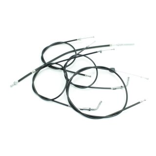 Set 5 Bowdenzüge Seilzüge schwarz Simson Spatz Gebläsemotor K Gas Kupplung Schaltung Bremse hinten Bowdenzug