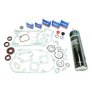 Set Motor Regeneration für Simson S51 SR50 KR51/2 Schwalbe S53 S70 MS50 SD50 Lager + Simmerringe braun + Dichtsatz zur Überholung