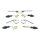 4 LED 12V Miniblinker + Blinkerhalter 12V mit M8 Gewinde für Simson S51 S50 S70 S53 20mm kurz, chrom