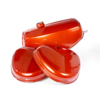 Premium Lackset Tank + Seitendeckel orange metallic Kupfer für Simson S51 S50 S70