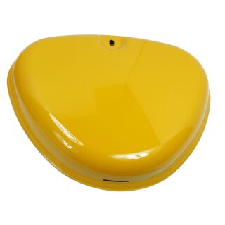 Seitendeckel rechts für Simson S51 S50 S70 Metall gelb saharabraun Herz Luftfilter