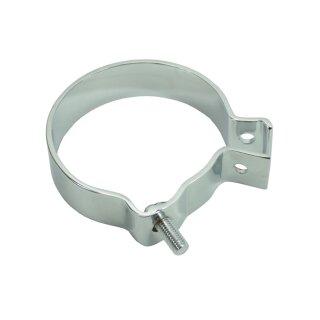 MZ TS ES ETS 125 150 Auspuff Schelle Tragschelle hinten verchromt Halteschelle 1-teilig