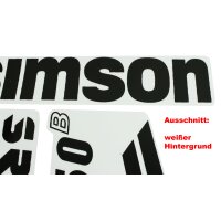 Aufkleber Satz für Simson SR50 schwarz Knieblech Beinblech Rahmen Patch Sticker Klebefolien