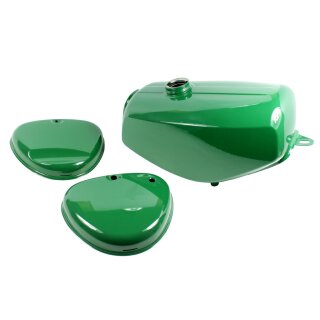 Lackset Tank + Seitendeckel billardgrün grün Enduro für Simson S51E S50 S70 E Kraftstoffbehälter Cross Offroad