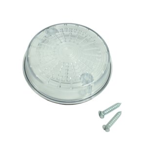 Simson Blinker Glas hinten Dichtung Schrauben rund Klarglas, weiß mit E-Zeichen 12V S51 S50 SR50 für MZ ETZ TS 150 125 250