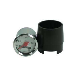 MMB Tachometer mit Hülle für Simson S51 S50 S70 80 km/h MMB Chrom Tacho weiß 48mm