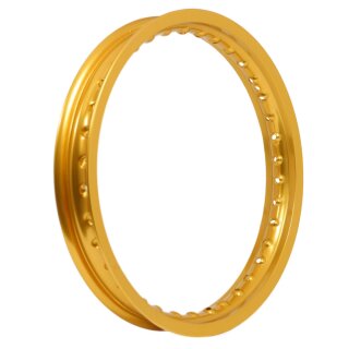 Felge Alu 1,85x16 gold breit für Simson S51 S70 S53 KR51 Schwalbe S50 Star Sperber Habicht Spatz Duo Alufelge