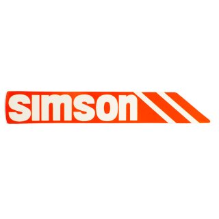 Aufkleber links rot weiß Tank Simson S53 S83