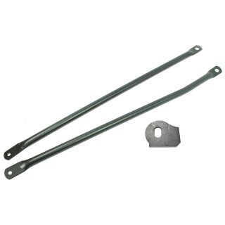 Set Halter + Enduro Streben Rahmenunterzugstreben für Simson S51E S51 S50 S70E S70 Endurostreben
