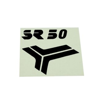 Klebefolie Aufkleber schwarz für Simson SR50 Knieblech Beinblech Patch Sticker