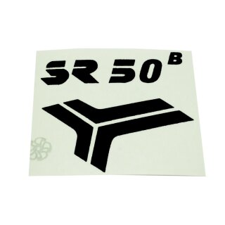 Klebefolie Aufkleber schwarz pas. f. Simson SR50 B Knieblech Beinblech Patch Sticker