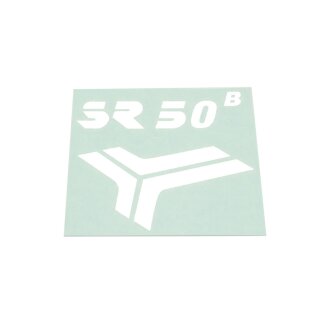 Klebefolie Aufkleber weiß für Simson SR50 B Knieblech Beinblech Patch Sticker
