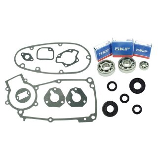 SKF Lagersatz Dichtsatz Wellendichtringe Motor + Getriebe pas. f. Simson KR51/1 S50  Schwalbe Sperber Duo Star Habicht Regeneration Dichtungssatz blau (Standard Qualität)