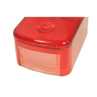 Rücklichtkappe rot, eckig für Simson KR51-1 Schwalbe Star Sperber Habicht mit E-Prüfzeichen