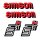 Set Klebefolien, Aufkleber für Simson S51 B rot Tank + Seitendeckel