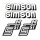 4 x Klebefolie Aufkleber Tank + Seitendeckel Simson S51 N S50 S51N weiß silber