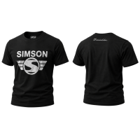 Simson T-Shirt Größe L für Fahrer von S50 S51 KR51 Schwalbe Star Sperber Habicht SR1 SR2 Geschenk schwarz