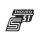 Aufkleber für Simson S51 Enduro Seitendeckel Sticker Logo Emblem, silber-grau