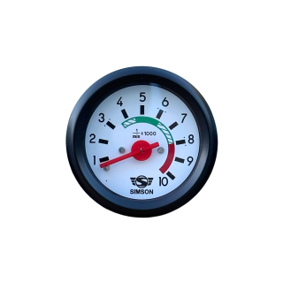 Simson Drehzahlmesser S51 S50 S60 S70 S83 S53 MMB weiß Tuning 60mm DZM