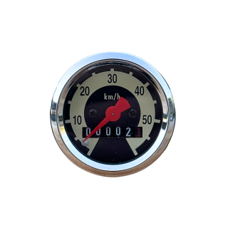MMB Tacho für Simson SR2 E KR50 SR4-1 Spatz 60 km/h auch KR51 Schwalbe Star Habicht Schwalbenschwarz, Scheibe plan Tachometer